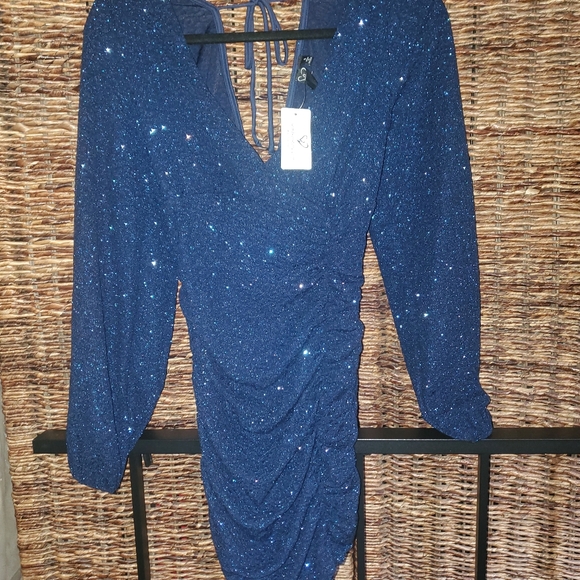 Windsor blue sequin dress- never worn - Picture 2 of 7